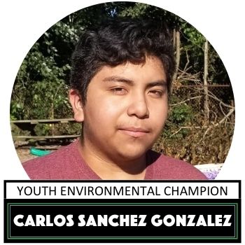 Youth Environmental Champion Carlos Sanchez Gonzalez