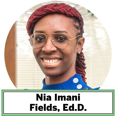 Nia Imani Fields, Ed.D. is the Maryland 4-H Program Leader and Assistant Director of Maryland Extension. Dr. Fields has a doctorate in Urban Affairs and Public Policy from Morgan State University and has a long career in youth and community engagement. Throughout her educational and professional career, her focus has been to work towards the positive development of children, youth, families and communities.  As the Maryland 4-H Program Leader, Dr. Fields provides leadership and direction for 4-H Youth Development programs, faculty and staff. In this role, she also serves on the University of Maryland Extension (UME) administrative team as the Assistant Director of UME. Dr. Fields is passionate about 4-H youth development and our ability to bridge networks and opportunities for all young people. Her true purpose in life is to expose as many young people as possible to new and exciting experiences—experiences that encourage youth to dream BIG! This often allows youth to grow empathy and see the world as bigger than just themselves.