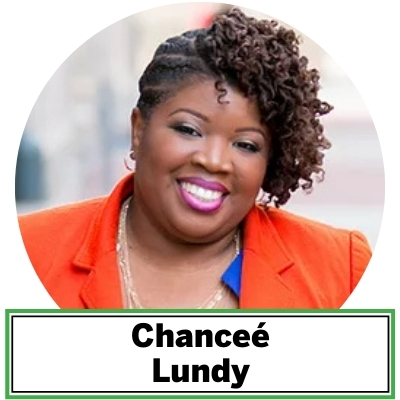 Chanceé Lundy is co-owner and principal of Nspiregreen, a firm that combines engineering and urban planning with community organizing. NspireGreen is dedicated to fulfilling a vision that facilitates the empowerment and transformation of every community through environmental planning. Focusing on community planning, multimodal planning, climate change and resiliency planning, Nspiregreen believes in creating healthy and safe communities for all. Lundy cofounded Nspiregreen LLC in 2009 and has spearheaded projects providing technical support and/ or public outreach services to environmental clients on projects such as the District’s Comprehensive Energy Plan, Solid Waste Management Study, and Consolidated TMDL Implementation (Stormwater Management) Plan. Lundy received her Master’s in Civil Engineering (Environmental Concentration) from Florida State University and holds a B.S. in Environmental Science from Alabama Agricultural and Mechanical University. She is a member of the American Society of Civil Engineers, Water Environment Federation, Women’s Transportation Seminar, and National Society of Black Engineers and is Mayoral Appointee to the Chesapeake Bay Scientific and Technical Advisory Committee. She lives in Washington, D.C. with her husband, Dwight Russell, and their rambunctious little boy, Amari.