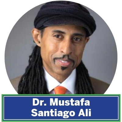Dr. Mustafa Santiago Ali serves as the Vice President of Environmental Justice, Climate, and Community Revitalization for the National Wildlife Federation. He is also the founder of Revitalization Strategies, a business focused on moving our most vulnerable communities from “surviving to thriving.”