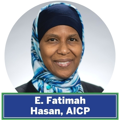 E. Fatimah Hasan is a planner coordinator with the MD-National Capital Park and Planning Commission. Her work focuses on the agricultural preservation program for Prince George’s County, food equity, and green infrastructure elements of the County’s 2017 Resource Conservation Plan. She is partnering with the University of Maryland on projects promoting food equity for residents with limited access to healthy food, and linking farmers producing plants, dyes, or fibers with textile artists who, through their arts and crafts, sustain the culture and economies of communities in the African Diaspora.