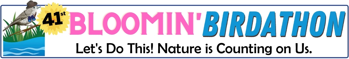 Audubon Naturalist Society's 41st Bloomin' Birdathon - Let's Do This! Nature is Counting on Us!