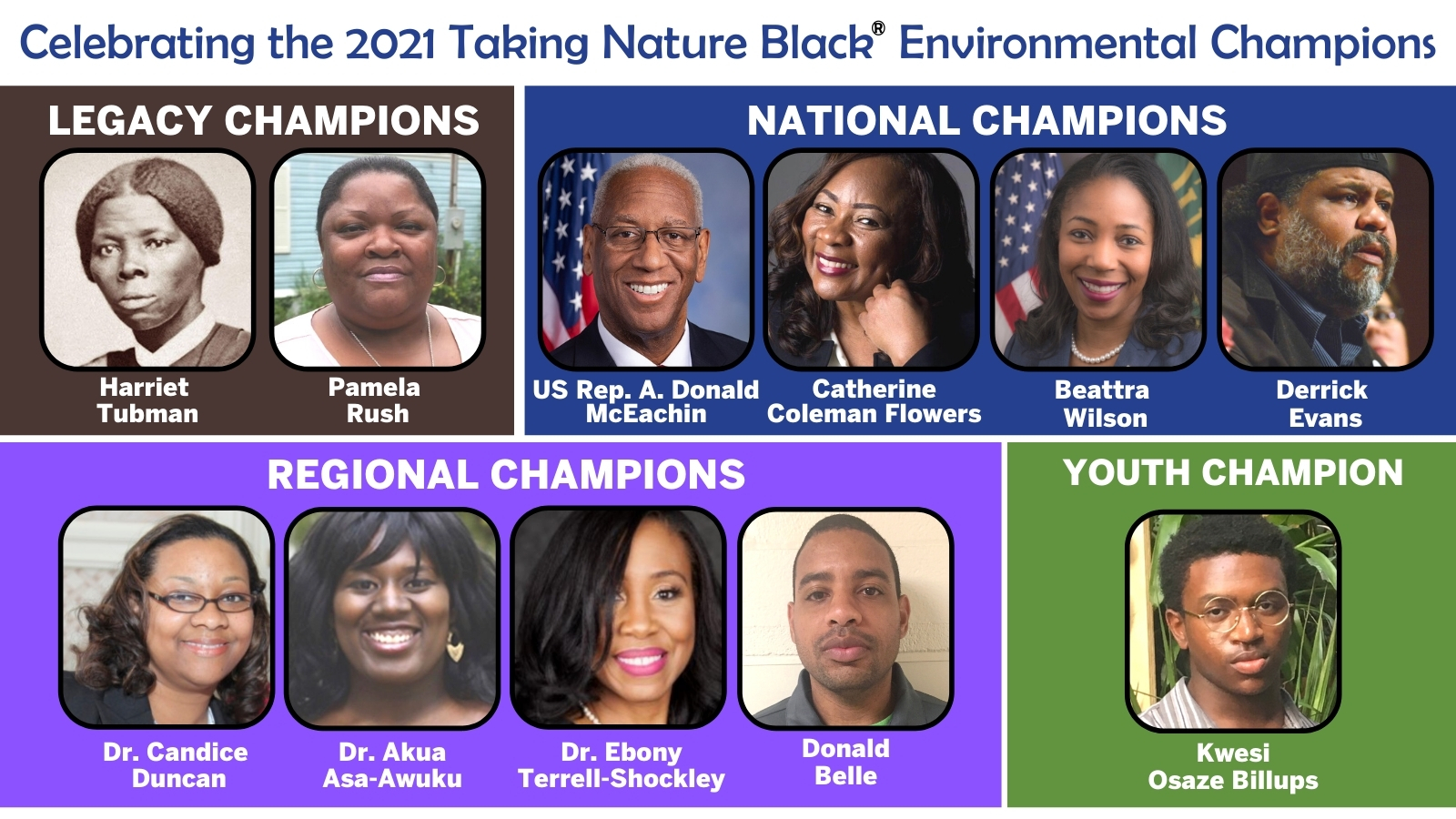 2021 Taking Nature Black Environmental Champions