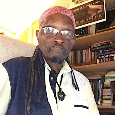 Omowalé-Kétu Oladuwa is a New York native, the son of Carrie and John Taylor, Margaret Fisher and Tyrone Foster, and the cultural student of “Chief” James Hawthorne Béy. He is the author and vocalist of Poetry discovered Oladuwa on death row where he calibrated his Afrikan identity and wrote himself anew. Married 33 years, the father of five earned a B.S. in professional theatre, an MSJ in journalism,and worked 25 years in those two fields. He blogs at rootfolks.com. His latest published works include: bone sutures—unwiring the mathematic of blackbody otherness (2017); in the tradition—all/ways moving freedom forward (2018); and nitefall: a c-19 radicalblues (2020). Oladuwa lives and writes from Fort Wayne, IN.
